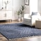 Nuloom Risette Geometric Shag Tassel Area Rug 2ft 7in x 8ft OZDN19C-2808 - alternate 1